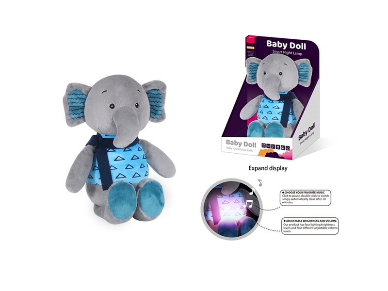 PLUSH SOOTHE TOY W/LIGHT & MUSIC（ INCLUDE BATTERY） - HP1261145