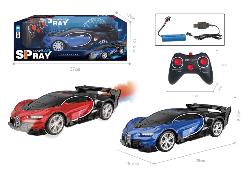 5-CHANNELS R/C CAR W/LIGHT & SPARY,2 COLOURS - HP1261407