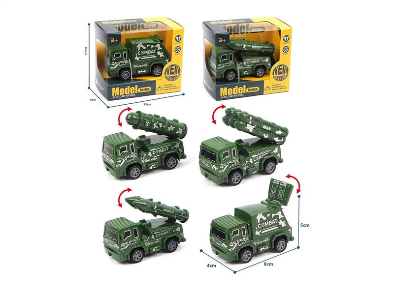 1:64 PULL BACK MILITARY TRUCK CAR - HP1261566