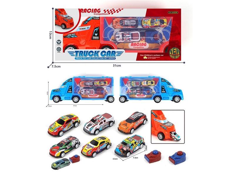 1:64 FREE WAY DIE-CAST CAR 6PCS W/2 CATAPULT & FREE WAY STORAGE BOX - HP1261574