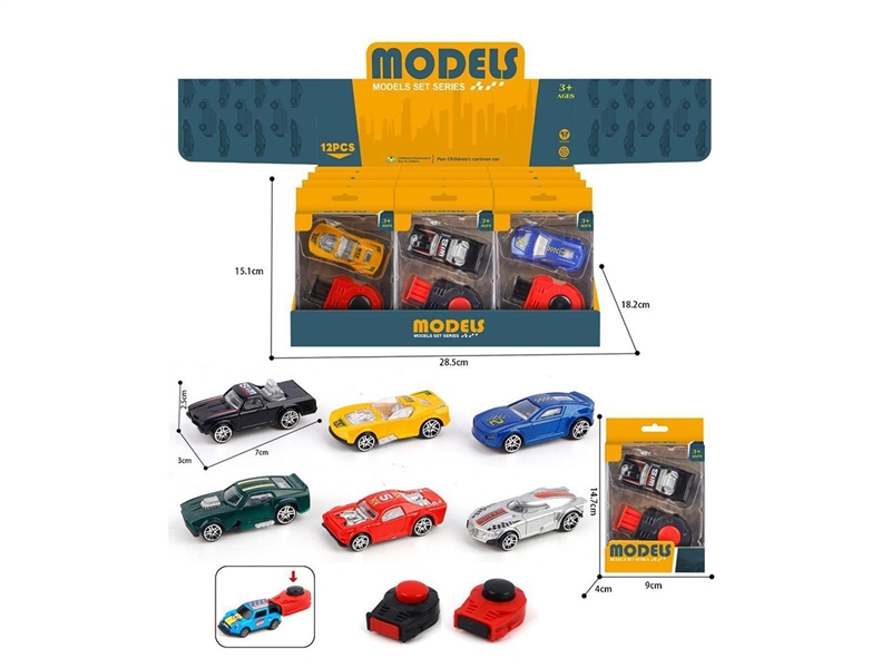 1:64 FREE WAY CAR W/CATAPULT,12PCS/DISPLAY BOX - HP1261590