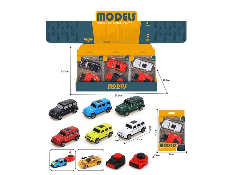1:64 PULL BACK DIE-CAST CAR W/CATAPULT 12PCS/DISPLAY BOX - HP1261593