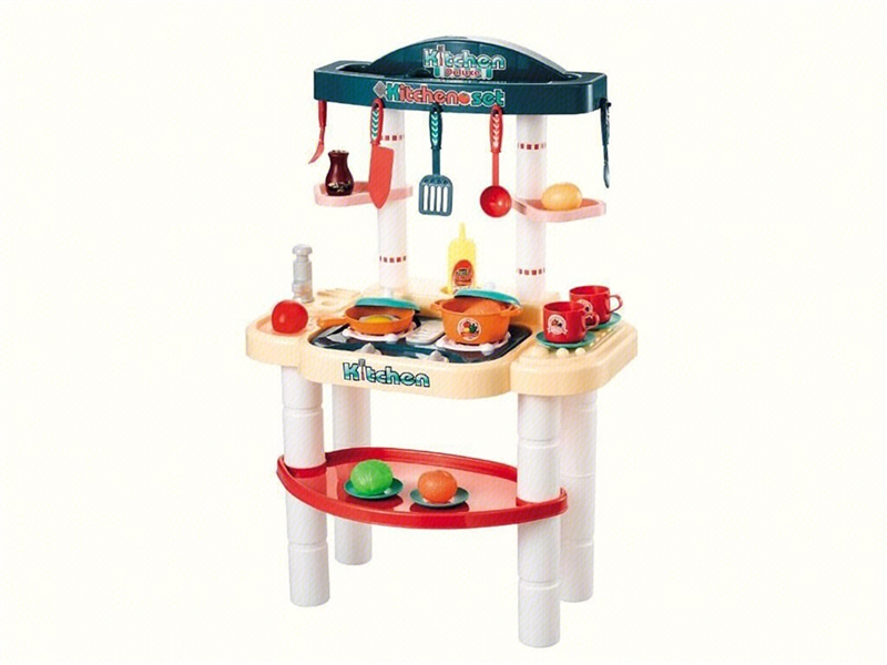 KITCHEN SET  89PCS W/LIGHT & SOUND & WATER (NOT INCLUDE BATTERY) - HP1261699