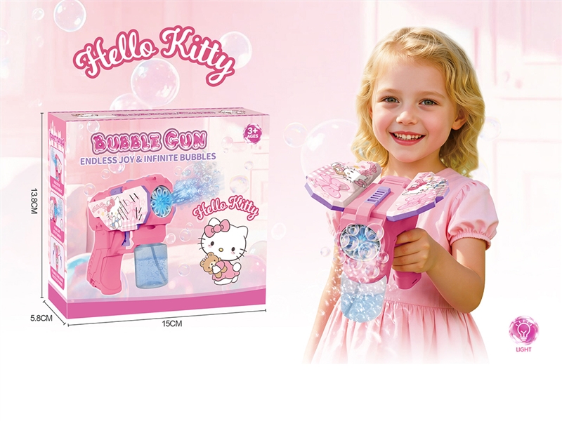BUBBLE GUN W/LIGHT(NOT INCLUDED BATTERY) - HP1261777