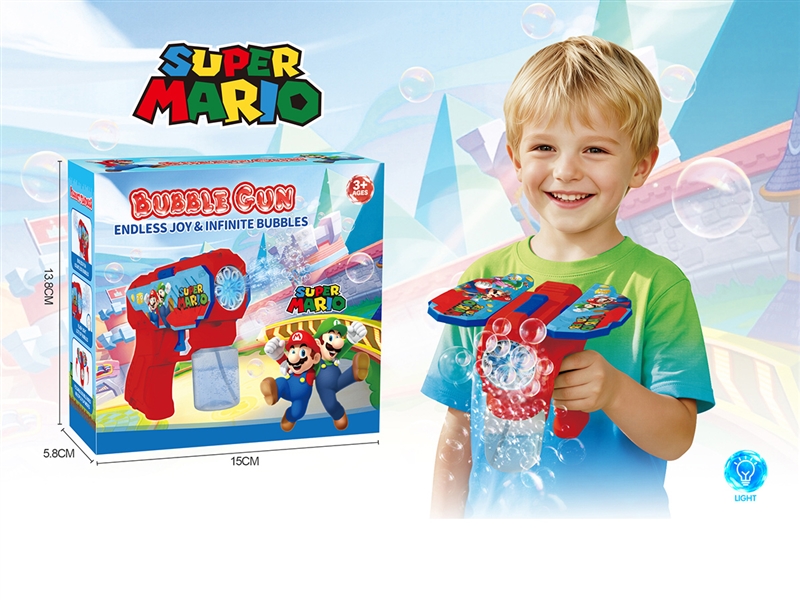 BUBBLE GUN W/LIGHT(NOT INCLUDED BATTERY) - HP1261782