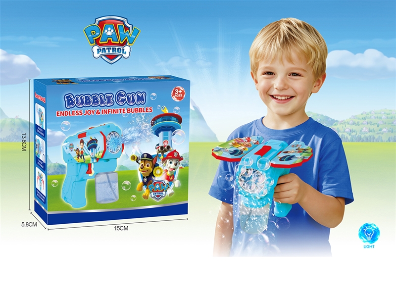 BUBBLE GUN W/LIGHT(NOT INCLUDED BATTERY) - HP1261785
