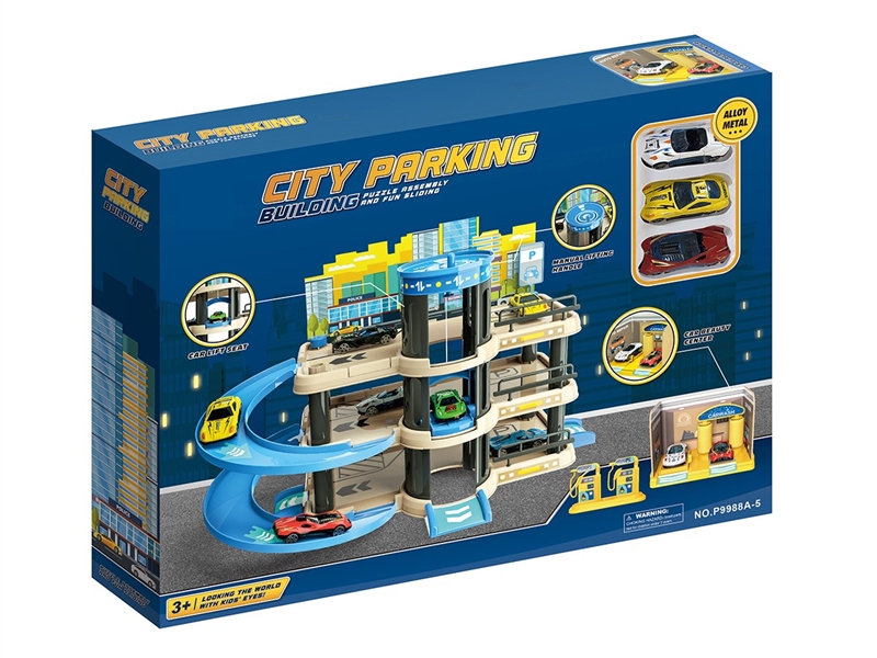 PARKING LOT SET 47PCS W/3PCS FREE WAY CAR(NOT INCLUDE BATTERY) - HP1261863
