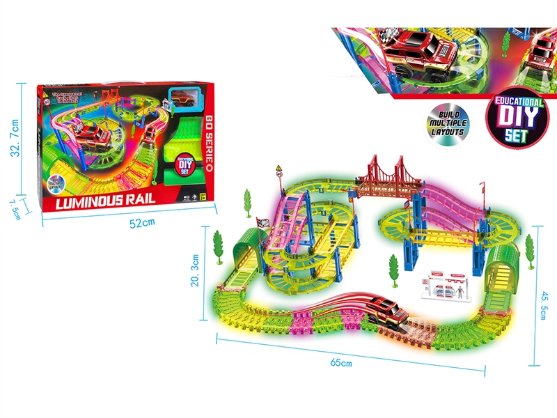 B/O RAILT CAR SET W/LUMINOUS,120PCS - HP1261870