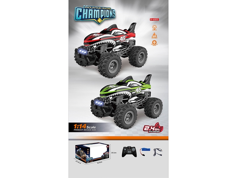 2.4G 1:14 R/C CAR W/LIGHT & MUSIC(INCLUDE BATTERY) - HP1262242