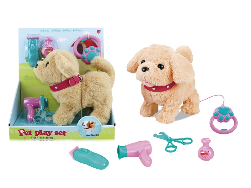 B/O PLUSH DOG W/PULL LINE & MUSIC - HP1262258
