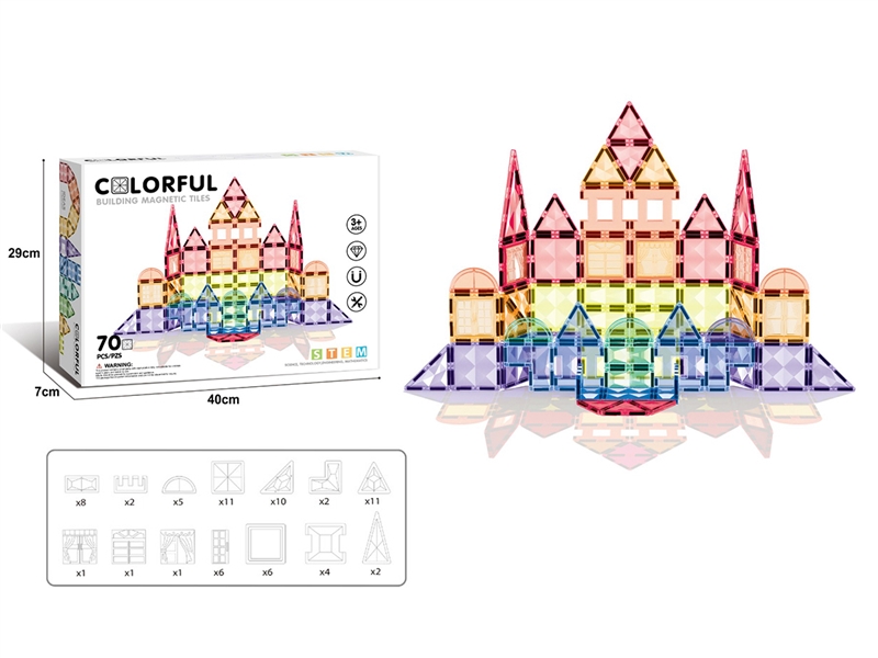 MAGNETIC TILES 70PCS - HP1262300