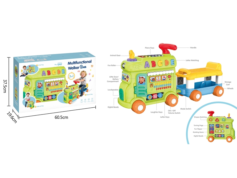 3 IN 1 WALKER BUS W/MUSIC - HP1262368