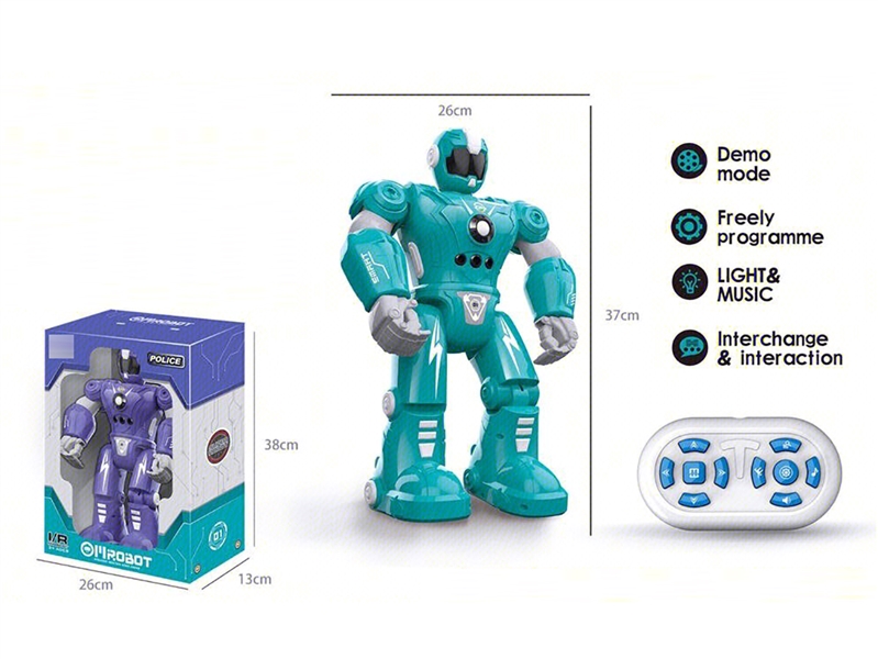 R/C ROBOT W/LIGHT & MUSIC,2COLOURS - HP1262378