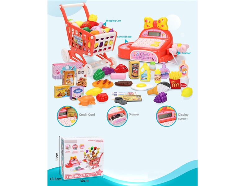 CASH REGISTER & SHOPPING CART SET - HP1262435