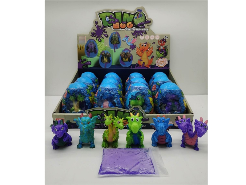 DIY GRAFFITI DINOSAUR EGG,12PCS/DISPLAY BOX - HP1262485