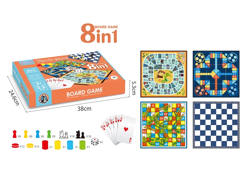 8 IN 1 BOARD GAME - HP1262777