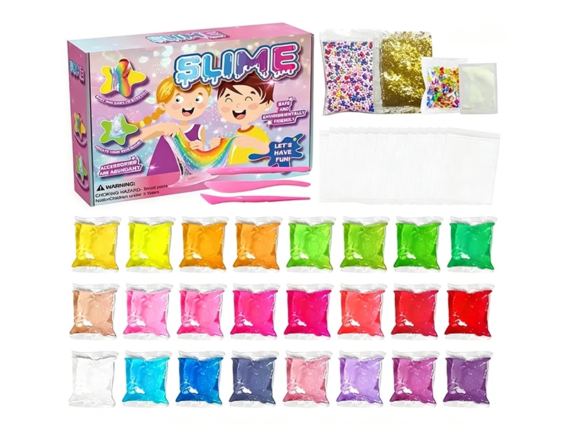 CRYSTAL SLIME CLAY SET,24COLORS - HP1262895