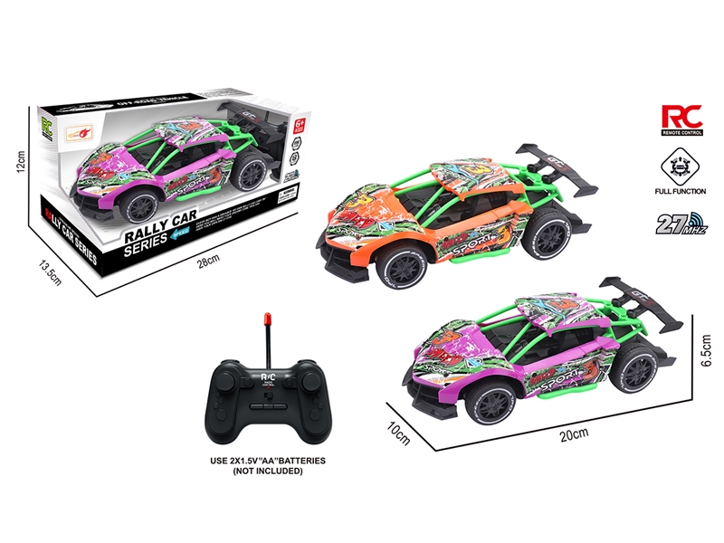 1:22 4-CHANNEL R/C CAR,2COLOURS(NOT INCLUDE BATTERY) - HP1263060