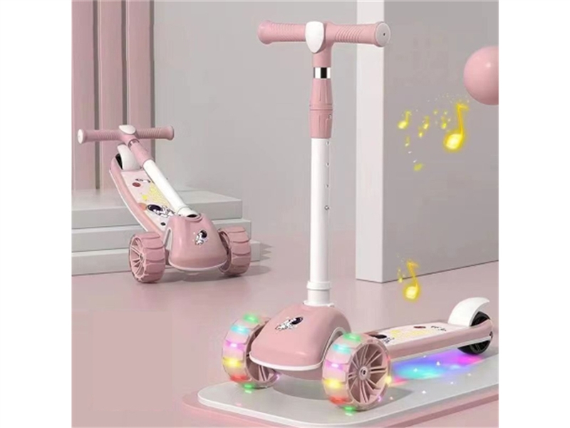 SCOOTER W/LIGHT & MUSIC，3 COLOUR（ NOT INCLUDE BATTERY） - HP1263263