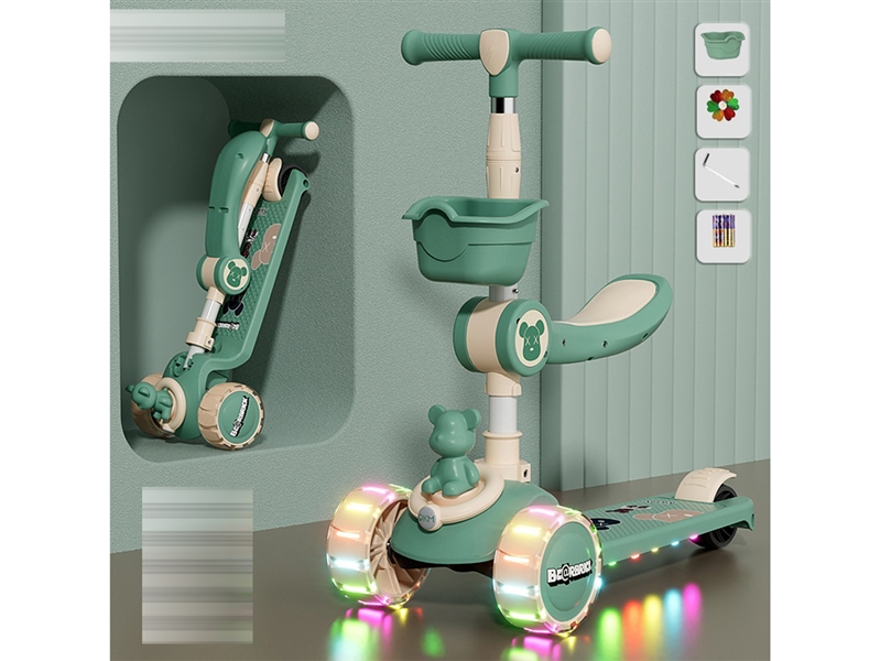 SCOOTER W/LIGHT & MUSIC，3 COLOUR（ NOT INCLUDE BATTERY） - HP1263273
