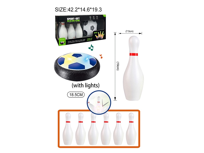 BOWLING & FLOATING BALL SET W/LIGHT(NOT INCLUDED BATTERY) - HP1263281