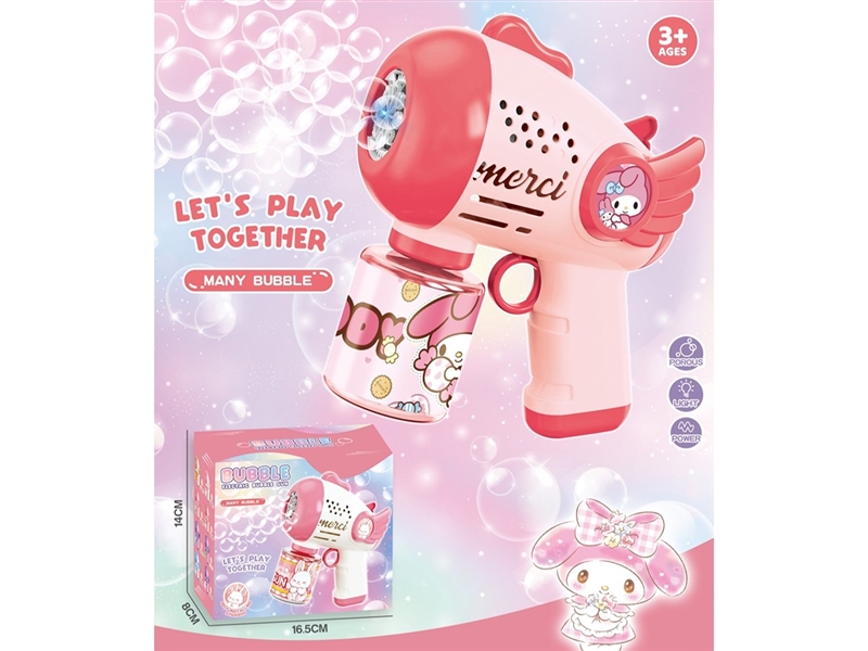 B/O BUBBLE GUN W/LIGHT,70ML - HP1263308