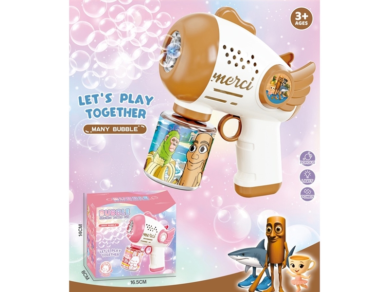 B/O BUBBLE GUN W/LIGHT,70ML - HP1263313