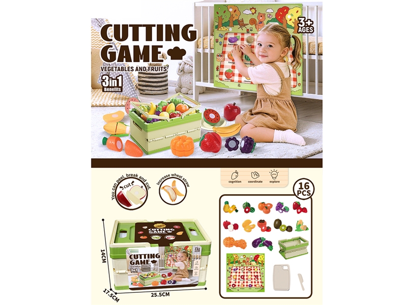 3 IN 1 CUTTING PLAY 16PCS - HP1263423