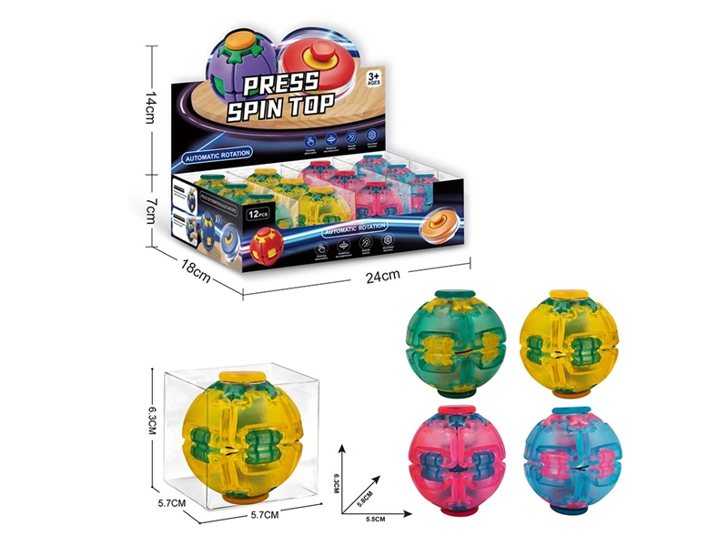 FINGER SPINNER 12PCS/DISLPAY BOX,4COLORS - HP1263573