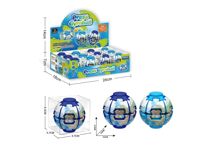 FINGER SPINNER 12PCS/DISLPAY BOX,2COLORS - HP1263575