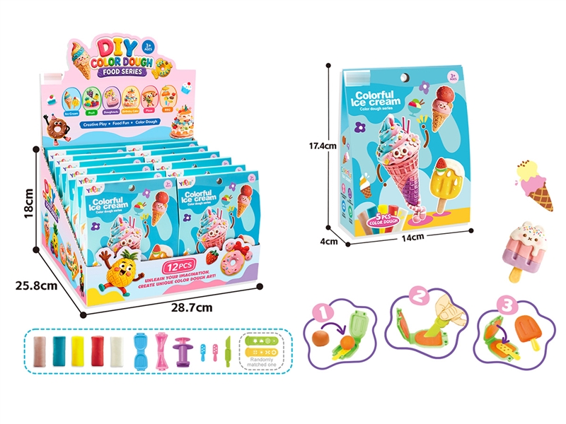 PLAY DOUGH SET,12PCS/DISPLAY BOX - HP1263775