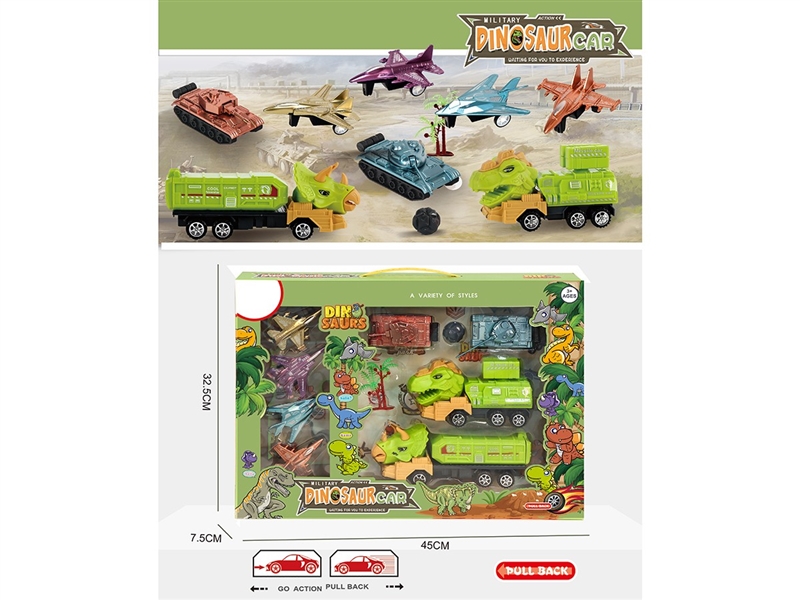 PULL BACK DINOSAUR MILITARY TRUCK - HP1263924