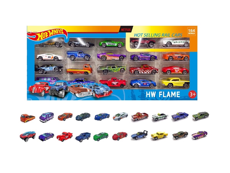 1:64 FREE WAY DIE-CAST CAR 20PCS - HP1264001