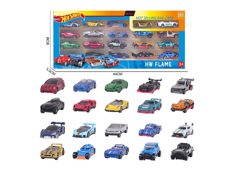 1:64 FREE WAY DIE-CAST CAR 20PCS - HP1264005