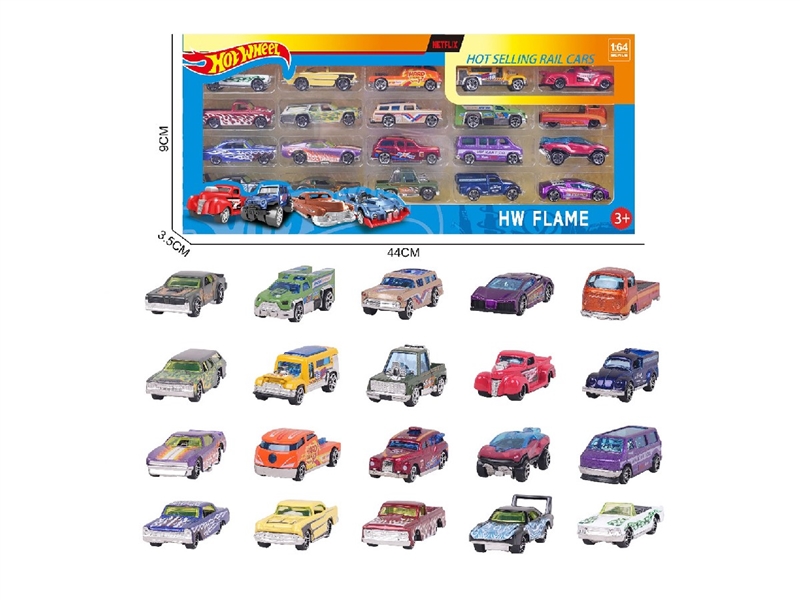 1:64 FREE WAY DIE-CAST CAR 20PCS - HP1264006