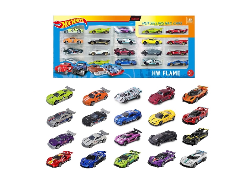 1:64 FREE WAY DIE-CAST CAR 20PCS - HP1264008