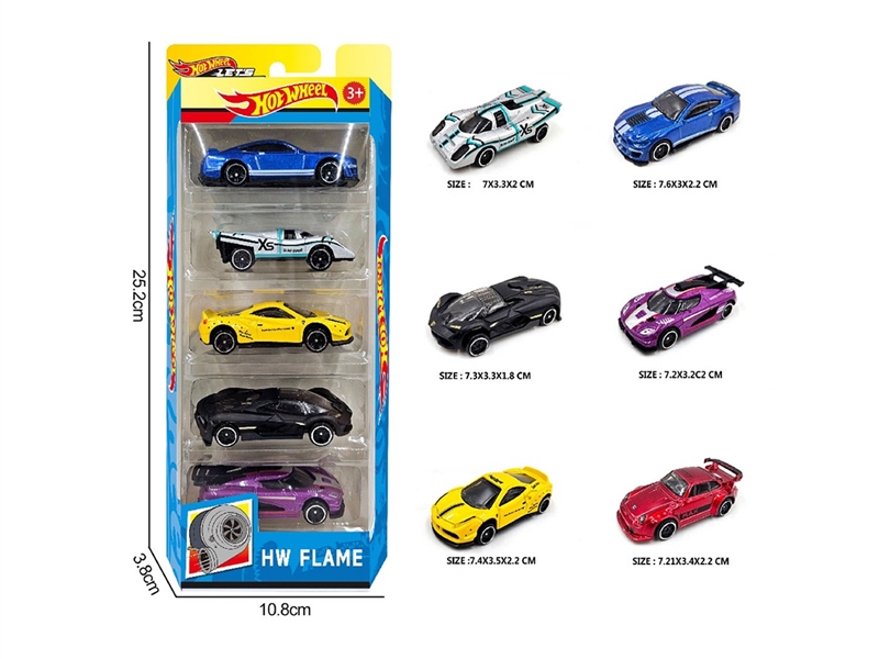1:64 FREE WAY DIE-CAST CAR ,6ASST，5PCS - HP1264048