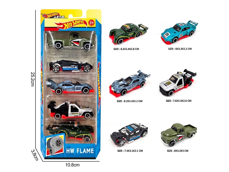 1:64 FREE WAY DIE-CAST CAR ,6ASST，5PCS - HP1264051