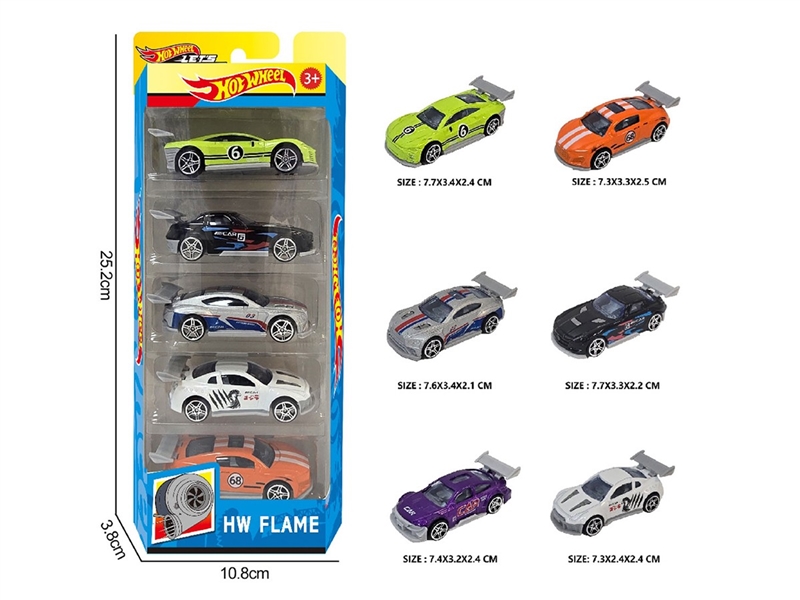 1:64 FREE WAY DIE-CAST CAR ,6ASST，5PCS - HP1264054