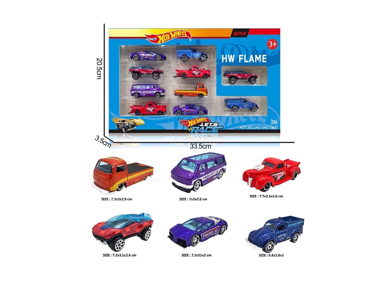 1:64 FREE WAY DIE-CAST CAR ,6ASST，10PCS - HP1264077