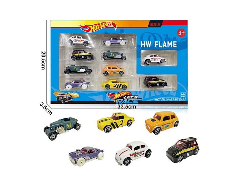 1:64 FREE WAY DIE-CAST CAR ,6ASST，10PCS - HP1264078