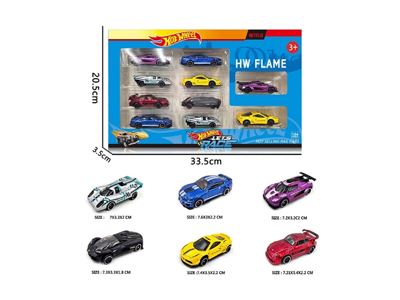 1:64 FREE WAY DIE-CAST CAR ,6ASST，10PCS - HP1264079