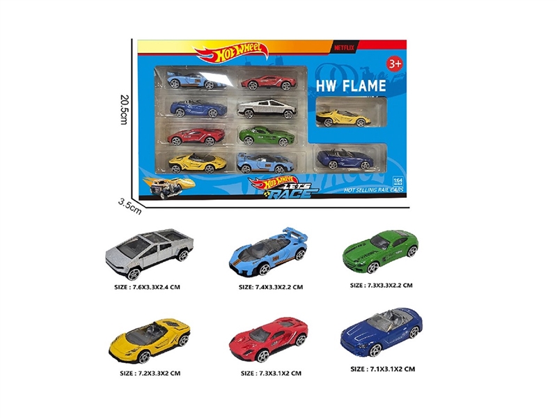 1:64 FREE WAY DIE-CAST CAR ,6ASST，10PCS - HP1264083