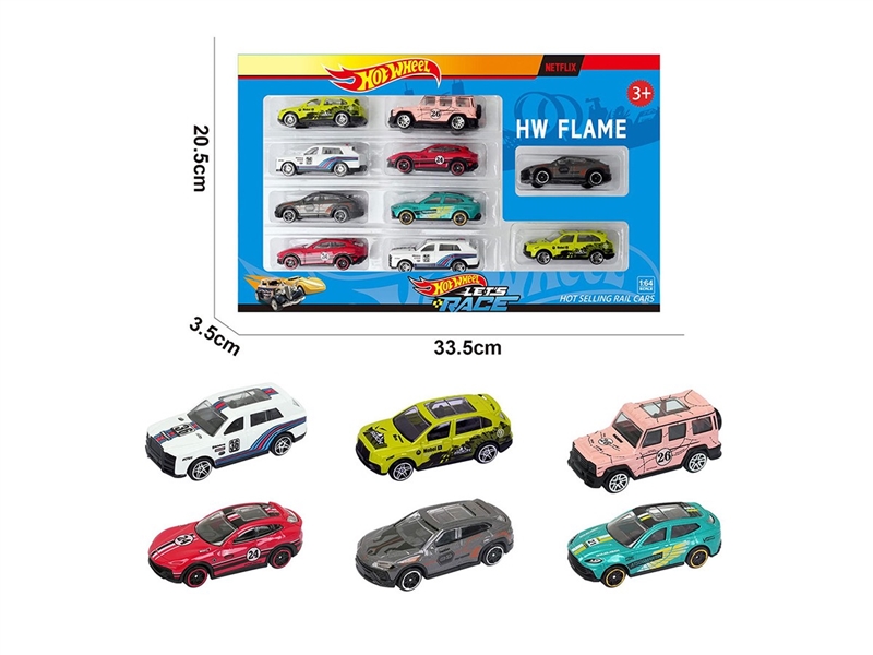 1:64 FREE WAY DIE-CAST CAR ,6ASST，10PCS - HP1264095