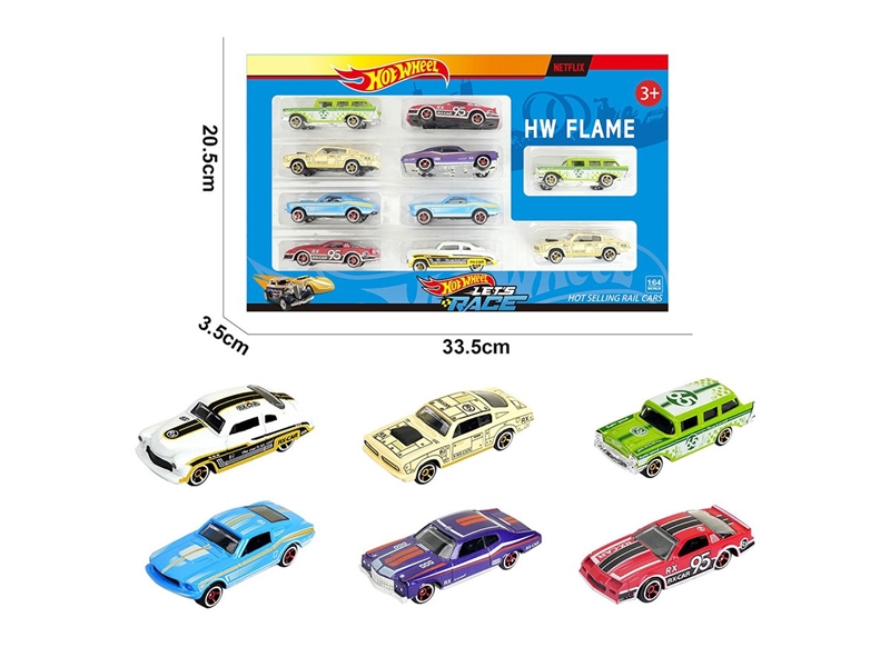 1:64 FREE WAY DIE-CAST CAR ,6ASST，10PCS - HP1264100