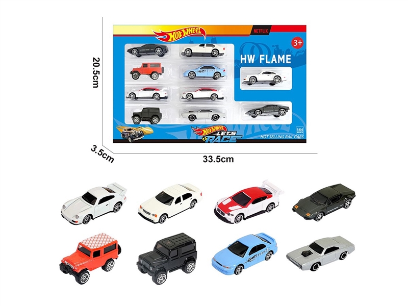 1:64 FREE WAY DIE-CAST CAR ,8ASST，10PCS - HP1264103