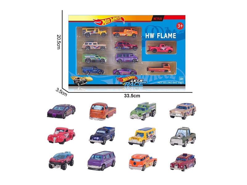 1:64 FREE WAY DIE-CAST CAR ,12ASST，10PCS - HP1264106