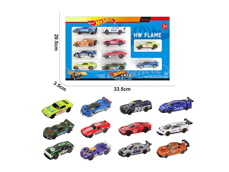 1:64 FREE WAY DIE-CAST CAR ,12ASST，10PCS - HP1264110
