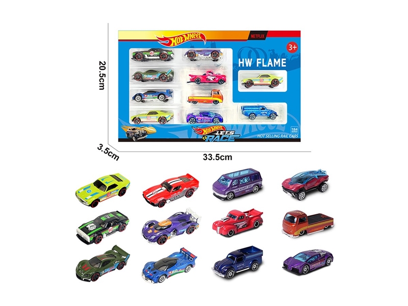 1:64 FREE WAY DIE-CAST CAR ,12ASST，10PCS - HP1264113