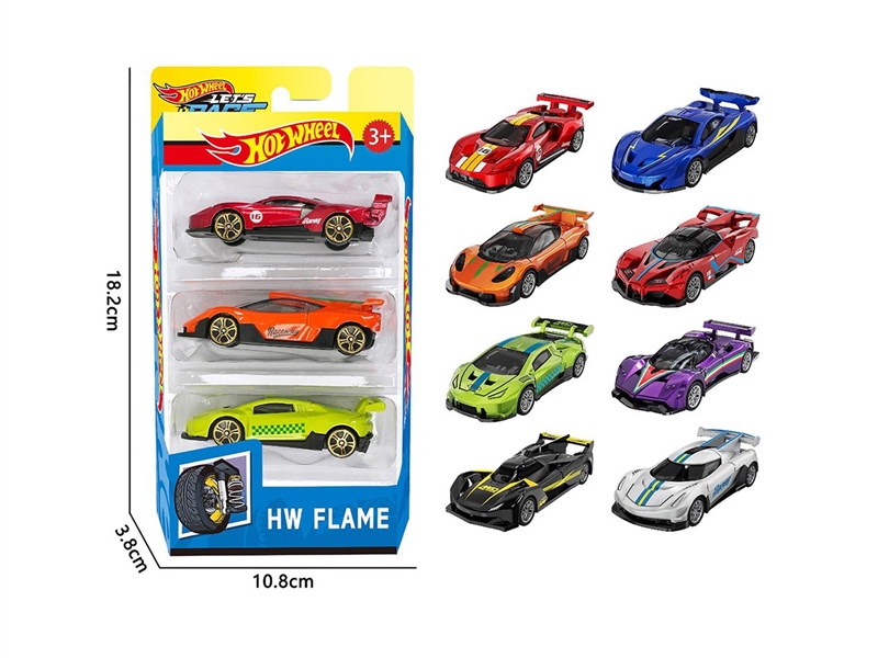 1:64 FREE WAY DIE-CAST CAR ,8ASST，3PCS - HP1264133